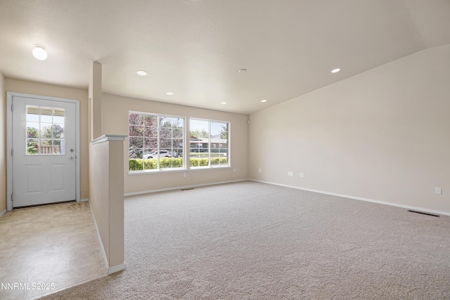 546 Yellow Jacket Rd, Dayton, NV 89403 - unfurnished room with plenty of natural light, baseboards, light carpet, and recessed lighting