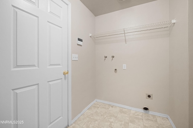 546 Yellow Jacket Rd, Dayton, NV 89403 - laundry area with electric dryer hookup, baseboards, and hookup for a washing machine
