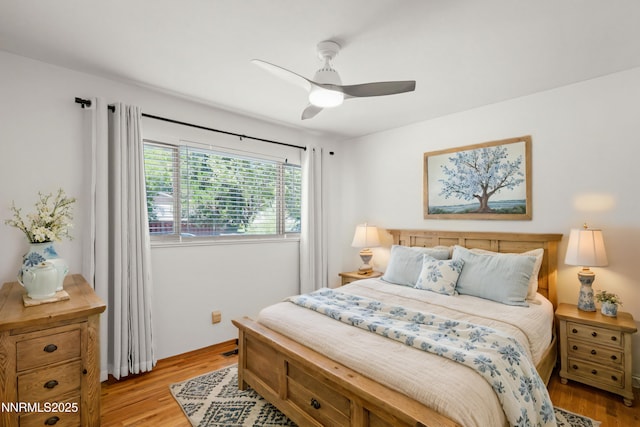 633 Crain St, Carson City, NV 89703 - bedroom featuring light wood-type flooring and a ceiling fan