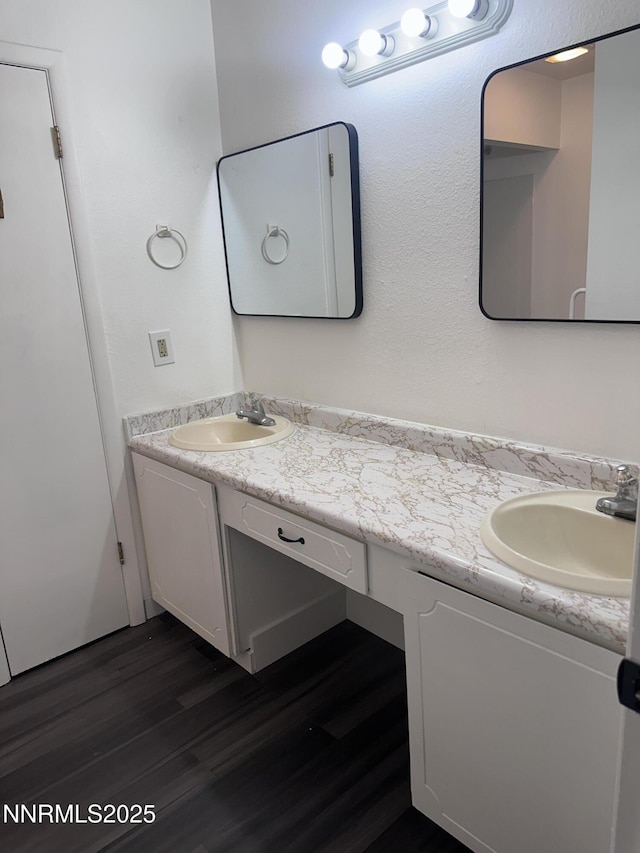 528 Smithridge Park, Reno, NV 89502 - bathroom with double vanity and wood finished floors