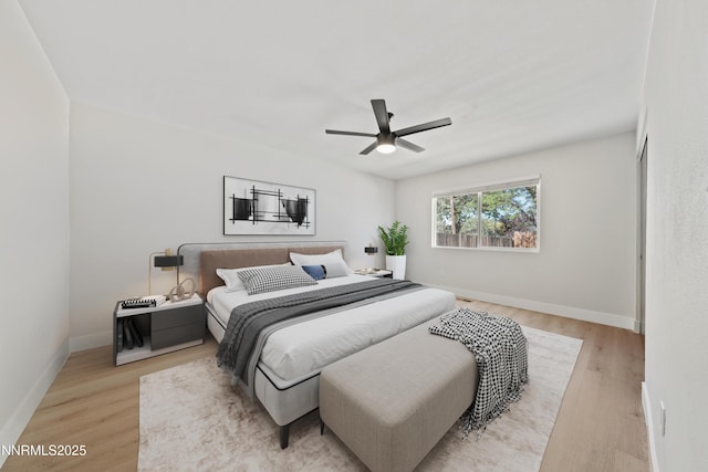 583 Marta Way, Reno, NV 89503 - bedroom featuring light wood-style flooring, baseboards, and ceiling fan