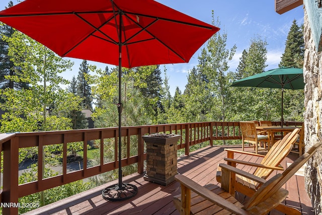 968 Pyrite Ct, Incline Village, NV 89451 - view of wooden deck