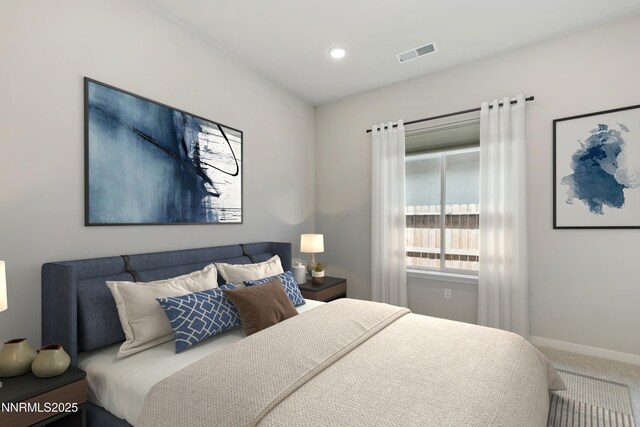 9621 Lane Garrett Dr, Reno, NV 89511 - carpeted bedroom featuring baseboards and recessed lighting