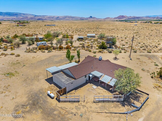 1260 Badger St, Silver Springs, NV 89429 - view of rural area featuring a desert landscape and a mountainous background