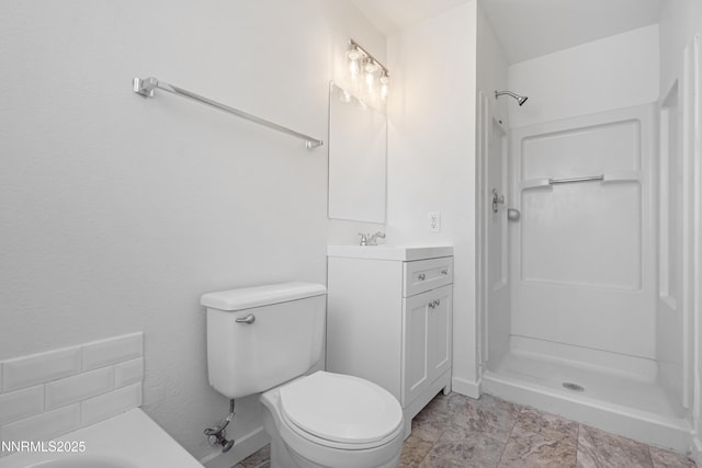 266 River Boat Rd, Dayton, NV 89403 - bathroom with vanity, toilet, and a shower