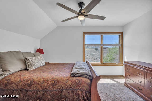 670 Valle Verde Dr, Sparks, NV 89441 - carpeted bedroom with vaulted ceiling, baseboards, and a ceiling fan