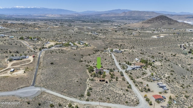 670 Valle Verde Dr, Sparks, NV 89441 - view of property location featuring a desert landscape, a mountainous background, and rural landscape
