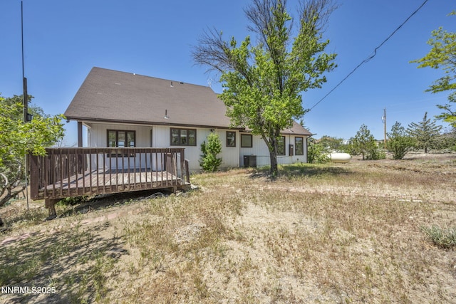 670 Valle Verde Dr, Sparks, NV 89441 - rear view of property with a deck and central AC