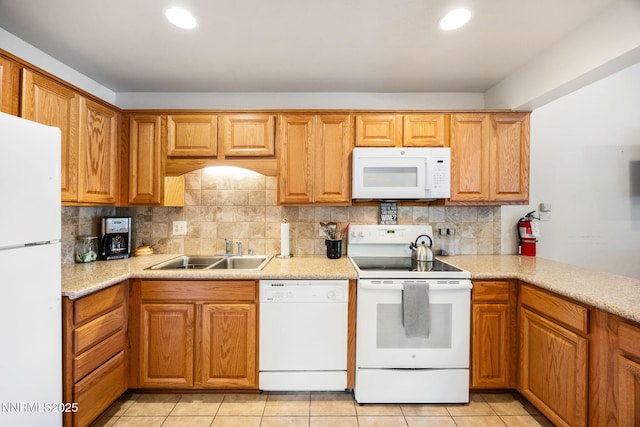 223 Ski Ct # B, Stateline, NV 89449 - kitchen with white appliances, a sink, light countertops, and recessed lighting