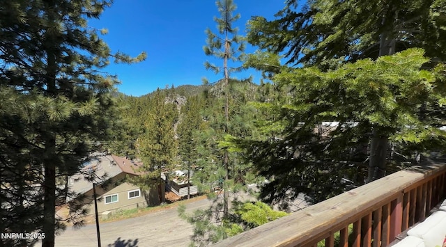 223 Ski Ct # B, Stateline, NV 89449 - view of mountain background with a heavily wooded area