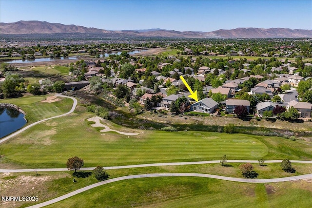 6740 Cinnamon Dr, Sparks, NV 89436 - view of property location with a water and mountain view, nearby suburban area, and a local golf course
