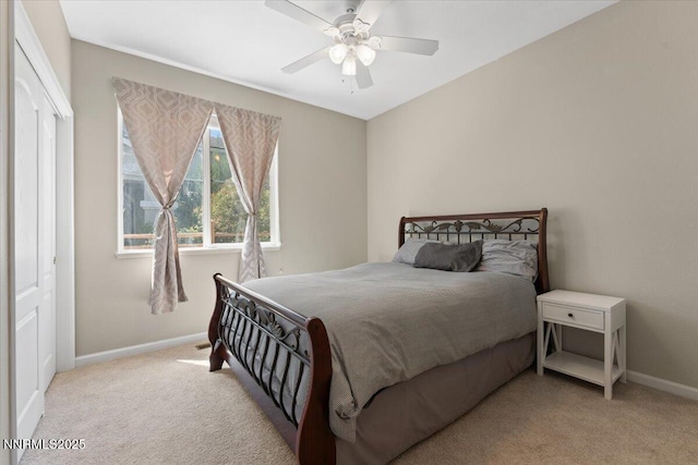 6740 Cinnamon Dr, Sparks, NV 89436 - bedroom with carpet, baseboards, and ceiling fan