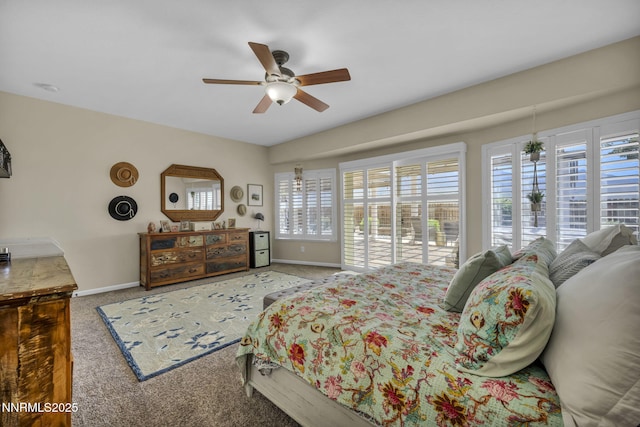 212 Portrush Ct, Dayton, NV 89403 - carpeted bedroom with multiple windows, baseboards, and ceiling fan