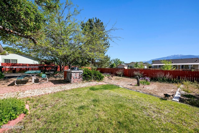 1341 Leonard Rd, Gardnerville, NV 89460 - view of yard with a mountain view