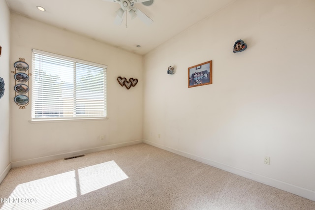 2080 St George Way, Carson City, NV 89703 - carpeted empty room with a ceiling fan, baseboards, and recessed lighting