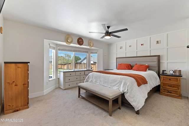 1427 Rosy Finch Dr, Spanish Springs, NV 89441 - bedroom featuring light colored carpet, a ceiling fan, and baseboards