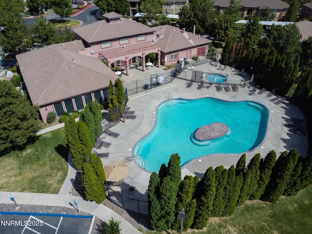 6850 Sharlands Ave Unit Ac2179, Reno, NV 89523 - view from above of property featuring a pool area