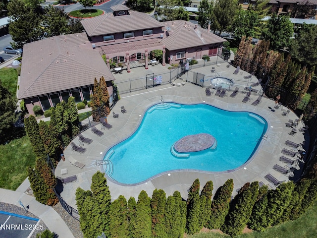 6850 Sharlands Ave Unit Ac2179, Reno, NV 89523 - community pool featuring a fenced backyard and a patio