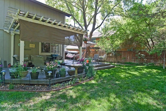 4115 Willowsprings Ct, Reno, NV 89519 - view of yard featuring a wooden deck