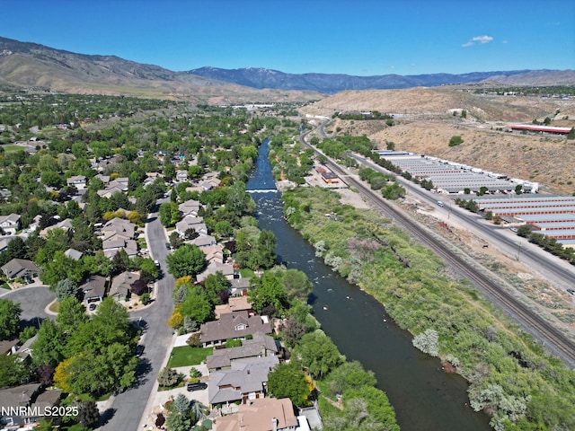 4115 Willowsprings Ct, Reno, NV 89519 - aerial view of residential area with a water and mountain view