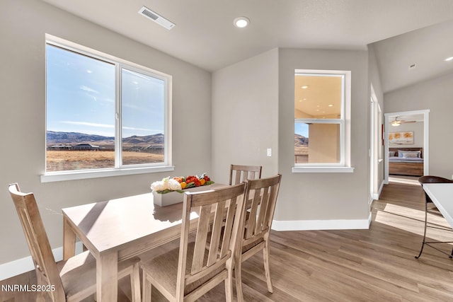 255 Pinto Ranch Ct, Reno, NV 89510 - dining room featuring wood finished floors, baseboards, plenty of natural light, and recessed lighting