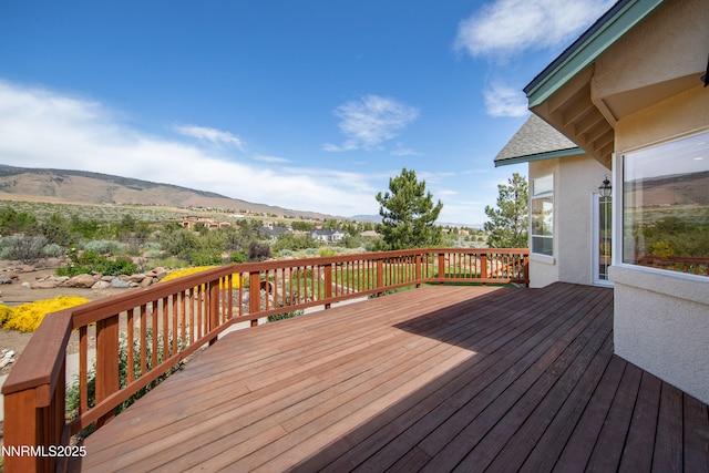 615 Oxbow Ct, Reno, NV 89511 - deck featuring a mountain view