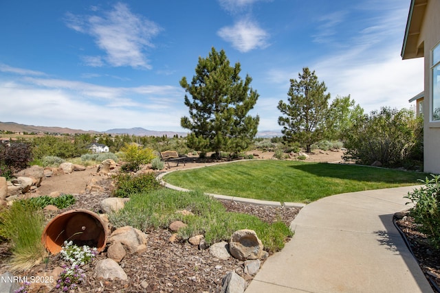 615 Oxbow Ct, Reno, NV 89511 - view of green lawn featuring a mountain view