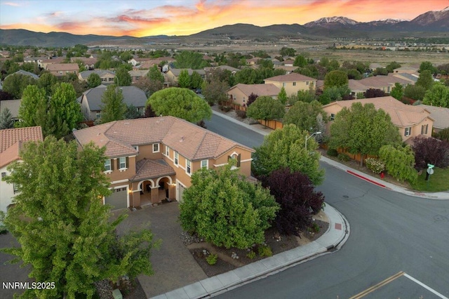 400 Sondrio Ct, Reno, NV 89521 - aerial view at dusk of a mountain view and a residential view