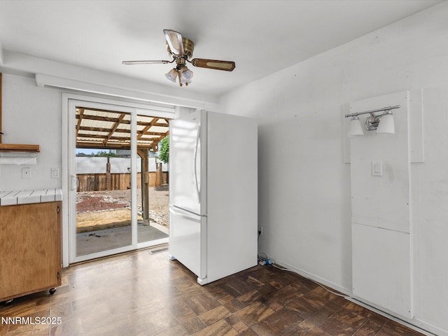 1344 Patricia Dr, Gardnerville, NV 89460 - empty room with ceiling fan