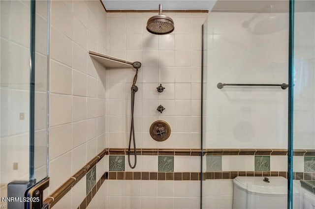 517 Driver Way, Incline Village, NV 89451 - full bathroom featuring a tile shower and tile walls