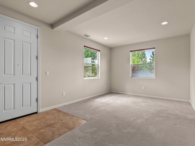 1105 Fiore Ct, Minden, NV 89423 - empty room with plenty of natural light, carpet, recessed lighting, and baseboards