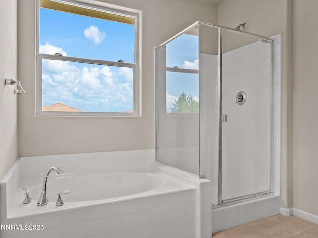 1105 Fiore Ct, Minden, NV 89423 - full bath featuring a stall shower and a garden tub