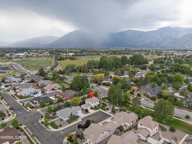 1105 Fiore Ct, Minden, NV 89423 - aerial view of residential area featuring a mountainous background