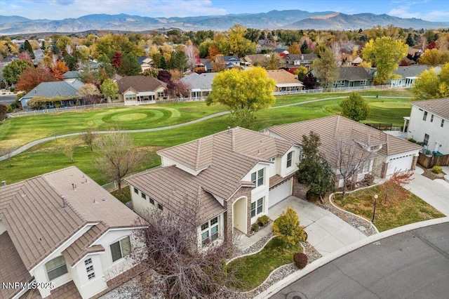 1239 Flintwood Dr, Carson City, NV 89703 - aerial perspective of suburban area with a mountain backdrop