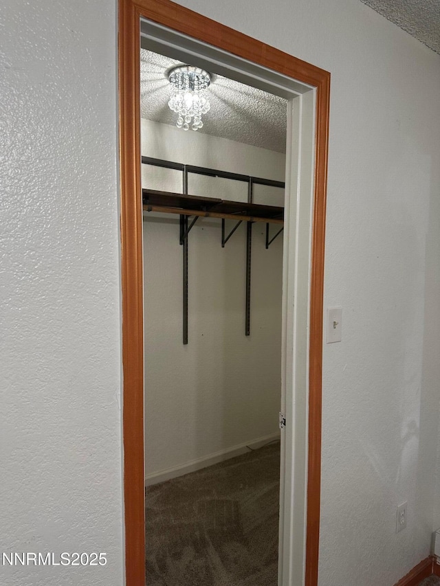 3926 Clear Acre Ln Unit 107, Reno, NV 89512 - walk in closet with carpet flooring and a chandelier