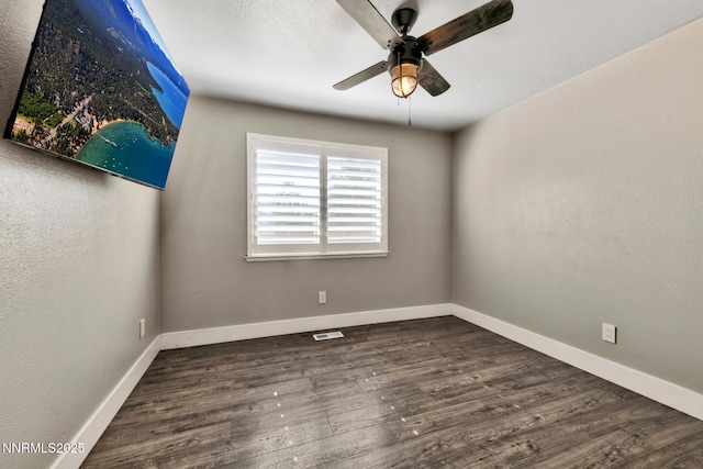 772 Mammoth Way, Gardnerville, NV 89460 - spare room featuring a ceiling fan, wood finished floors, and baseboards
