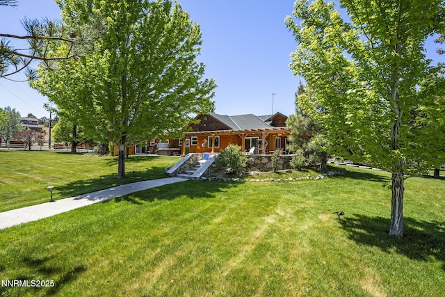 2607 Bowers Rd, Gardnerville, NV 89410 - view of front of property with a front lawn