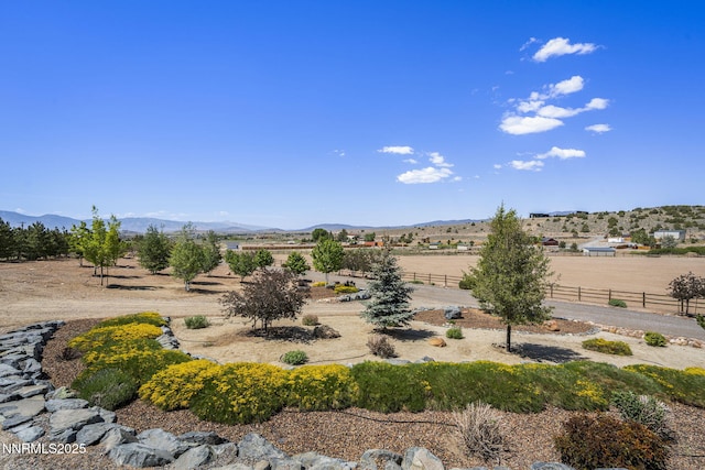 2607 Bowers Rd, Gardnerville, NV 89410 - view of yard featuring a rural view and a mountain view