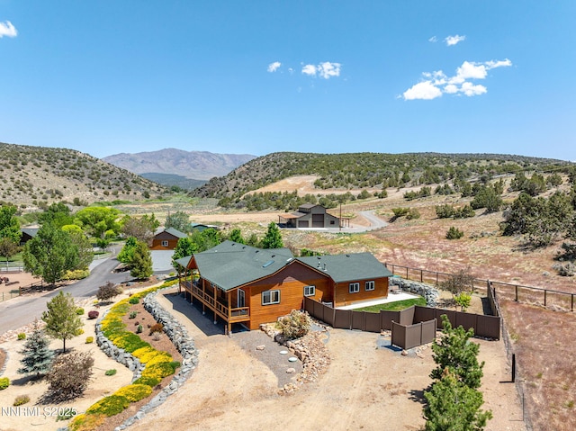 2607 Bowers Rd, Gardnerville, NV 89410 - aerial view of property and surrounding area with a mountain backdrop