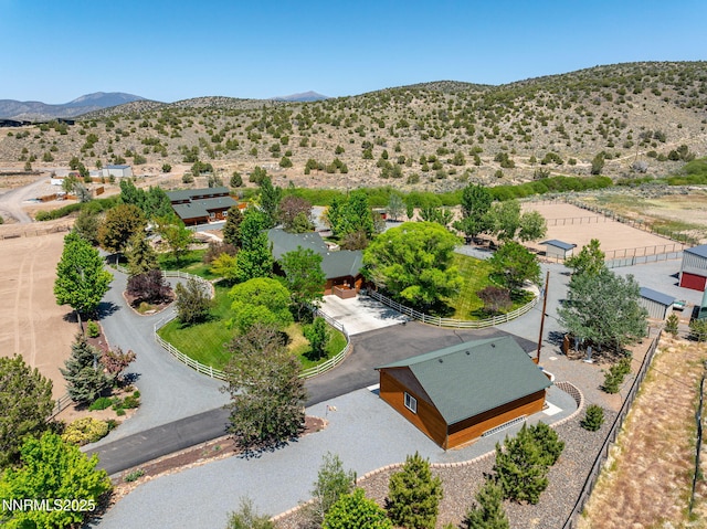 2607 Bowers Rd, Gardnerville, NV 89410 - drone / aerial view of a mountainous background