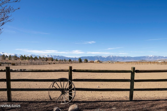 2607 Bowers Rd, Gardnerville, NV 89410 - view of yard with a view of countryside and a mountain view