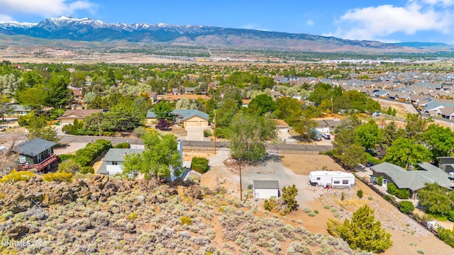 13820 Virginia Foothills Dr, Reno, NV 89521 - aerial perspective of suburban area featuring a mountain backdrop