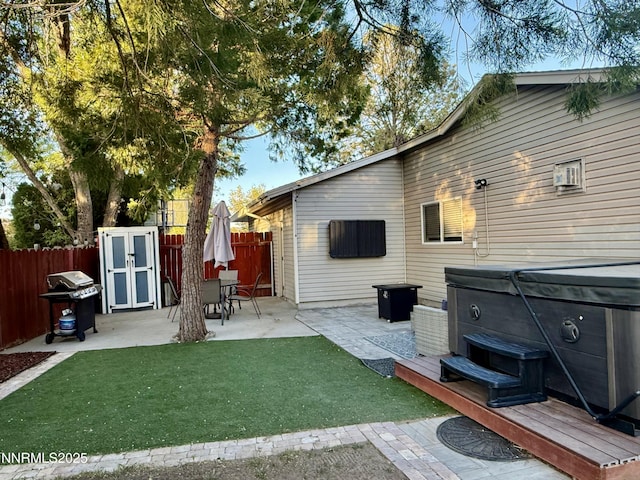 3100 Pine Ln, Carson City, NV 89706 - view of yard featuring a hot tub and a patio