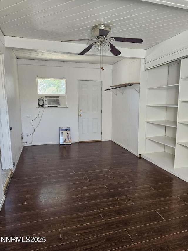121 English St, Hawthorne, NV 89415 - interior space featuring ceiling fan, wood finished floors, and cooling unit