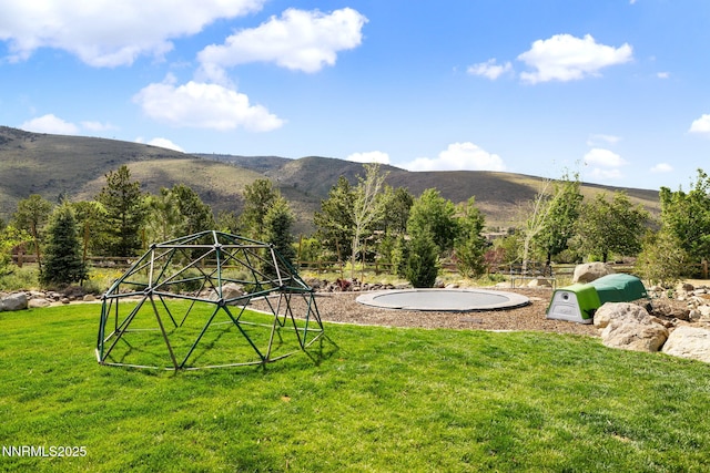 6300 Trailblazer Ct, Reno, NV 89511 - view of grassy yard with a mountain view