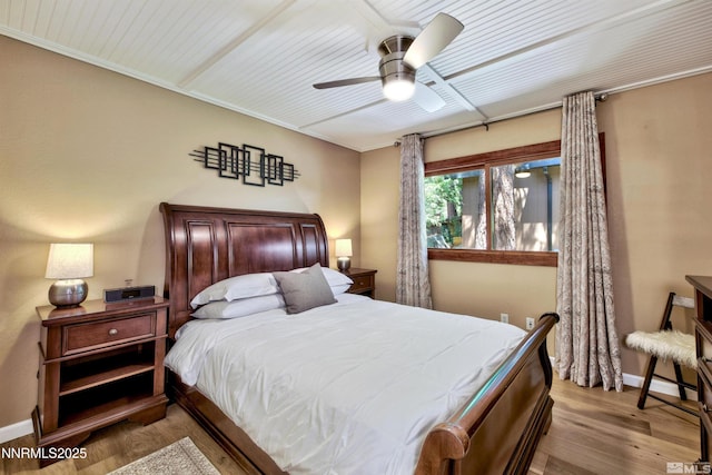 259 Mc Faul Ct, Zephyr Cove, NV 89448 - bedroom featuring wood finished floors and a ceiling fan