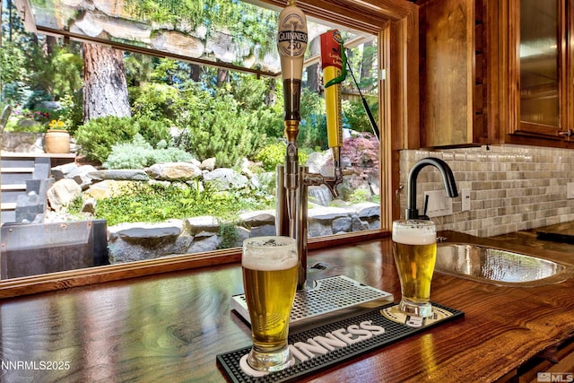 259 Mc Faul Ct, Zephyr Cove, NV 89448 - detailed view of brown cabinets and glass insert cabinets
