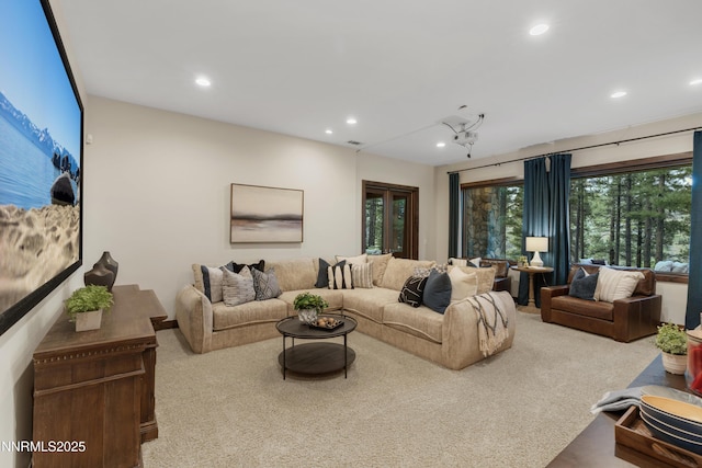 235 Timbercreek Ct, Reno, NV 89511 - carpeted living area featuring recessed lighting