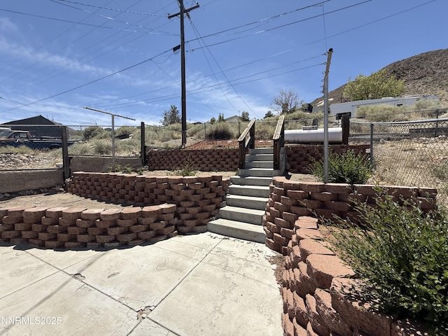 141 University St, Tonopah, NV 89049 - view of patio / terrace with stairway