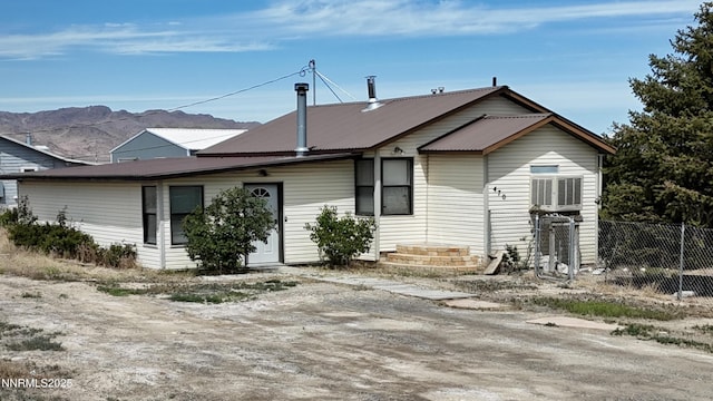 470 S Guernsey St, Golconda, NV 89414 - view of front facade with a mountain view and metal roof